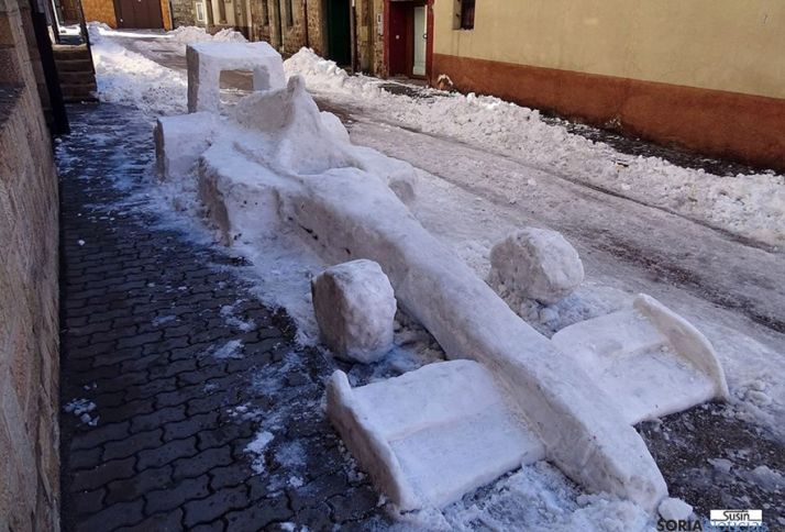 El monoplaza de nieve. / Susin