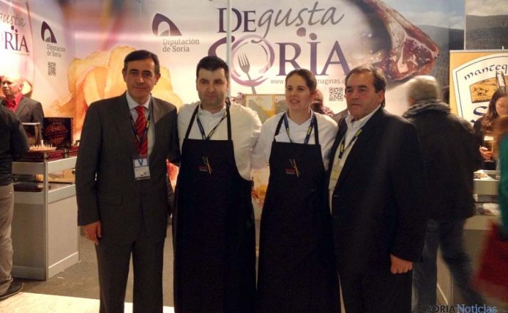 Pardo (dcha.), Benito, Lucas y Casado. / Dip