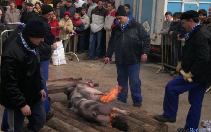 Matanza del cerdo en San Leonardo