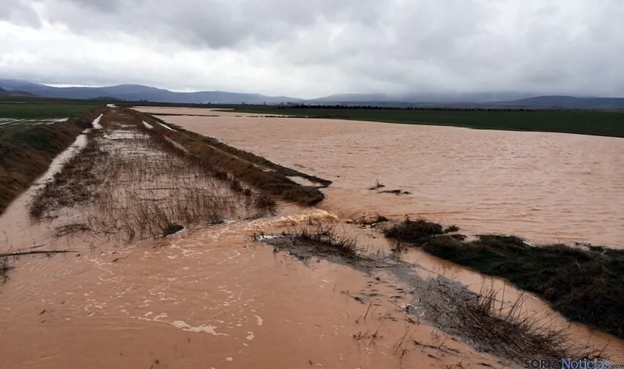 Imagen de campos anegados y cuencas fluviales en la provincia. / ASAJA