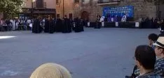 Imagen este sábado, de la plaza Mayor de Ágreda. / SN