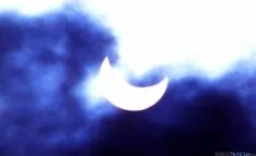 Las nubes ocultando el eclipse. / SN