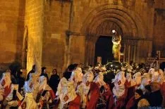 Una de las imágenes de la procesión de este Martes Santo. / SN
