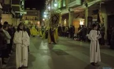 Una de las imágenes de la procesión de este Martes Santo. / SN
