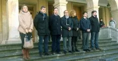Ediles del Consistorio capitalino en la muestra de duelo. / SN