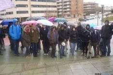 Concentración de estudiantes en Soria