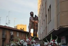 Uno de los distintos momentos de la procesión. / SN