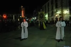 Una de las imágenes de la procesión de este Martes Santo. / SN