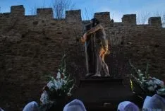 Uno de los distintos momentos de la procesión. / SN