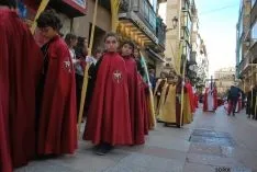 Una imagen de la multitudinaria procesión de la 'Borriquilla'. / SN