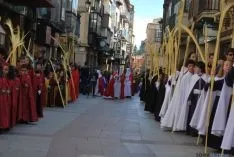 Una imagen de la multitudinaria procesión de la 'Borriquilla'. / SN