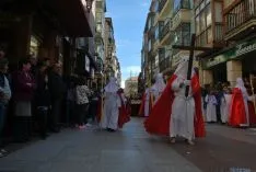 Una imagen de la multitudinaria procesión de la 'Borriquilla'. / SN