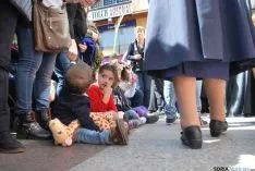 Una imagen de la multitudinaria procesión de la 'Borriquilla'. / SN
