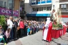 Una imagen de la multitudinaria procesión de la 'Borriquilla'. / SN