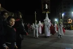 Una de las imágenes de la procesión de este Martes Santo. / SN