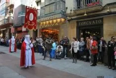 Una imagen de la multitudinaria procesión de la 'Borriquilla'. / SN