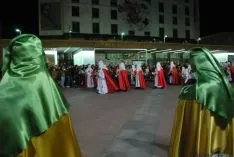 Una de las imágenes de la procesión de este Martes Santo. / SN
