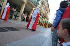 Una imagen de la multitudinaria procesión de la 'Borriquilla'. / SN