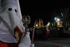 Una de las imágenes de la procesión de este Martes Santo. / SN