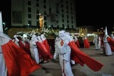 Una de las imágenes de la procesión de este Martes Santo. / SN