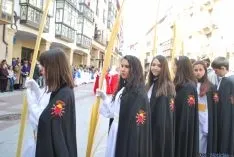 Una imagen de la multitudinaria procesión de la 'Borriquilla'. / SN