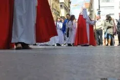 Una imagen de la multitudinaria procesión de la 'Borriquilla'. / SN