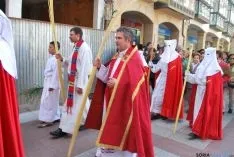 Una imagen de la multitudinaria procesión de la 'Borriquilla'. / SN
