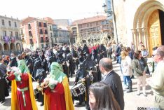 Una imagen de la multitudinaria procesión de la 'Borriquilla'. / SN