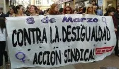 Manifestación en el Día de la Mujer trabajadora