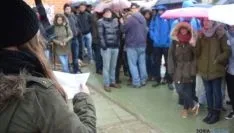 Concentración de estudiantes en el Campus de Soria
