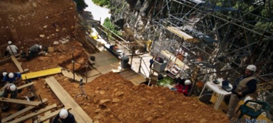 Excavaciones en Atapuerca, cuna del museo. / Jta.