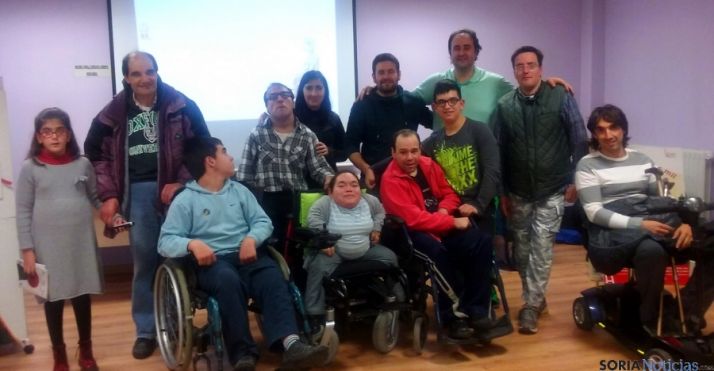 Miembros de ASPACE en la representación. 