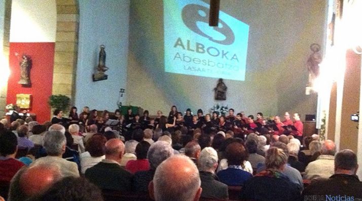 Uno de los conciertos de la coral vasca. 