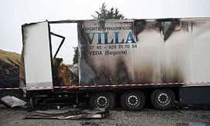 El camión tras el ataque. / Pigprogress.net