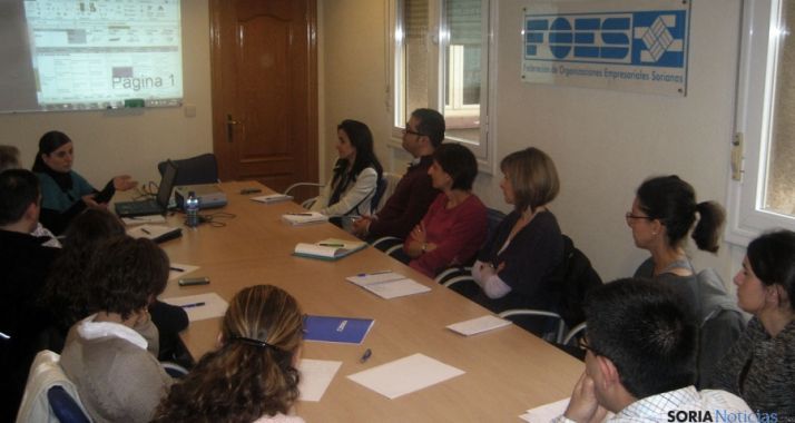 Los participantes en el taller. 