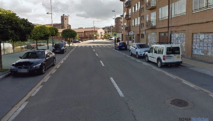 La antigua travesía de la C-101 por el casco de Ólvega. / SN
