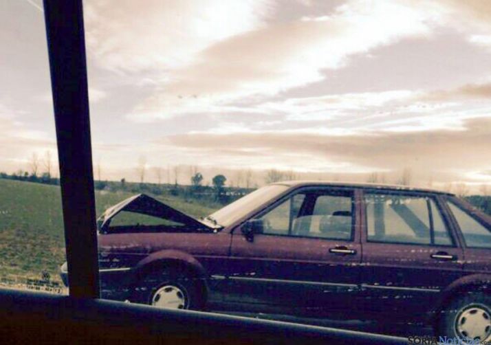 El vehículo tras el accidente. / SN