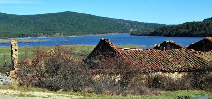 Vista del pantano este domingo. / SN