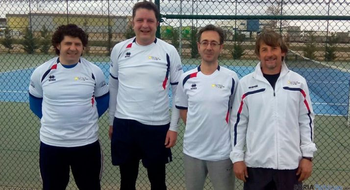 Los tenistas del Picos de Urbión. 