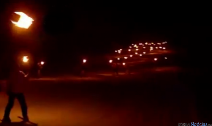 Fuego sobre la nieve.