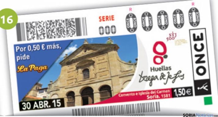Cupón ONCE Sta Teresa en Soria