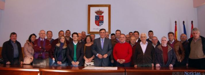 Pardo junto a los alcaldes del Campo de Gómara