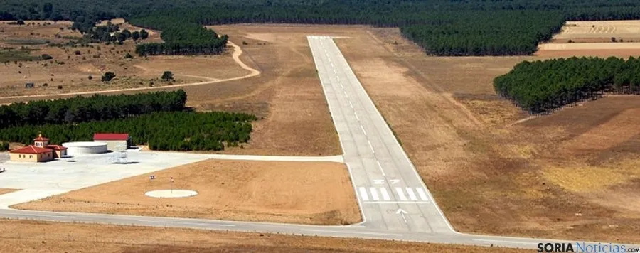 Vista del aeródromo de Garray. / AA