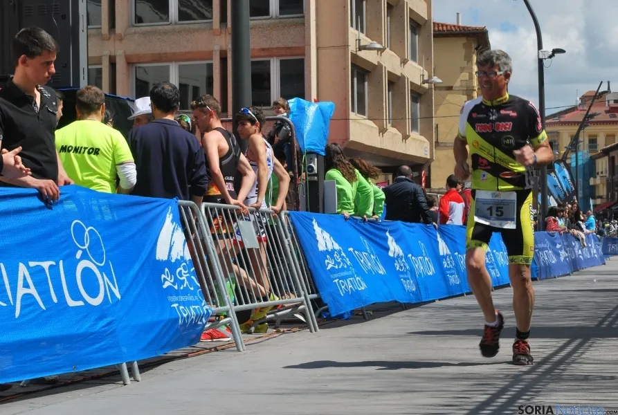 Imagen de la jornada nacional de duatlón en Soria. / SN