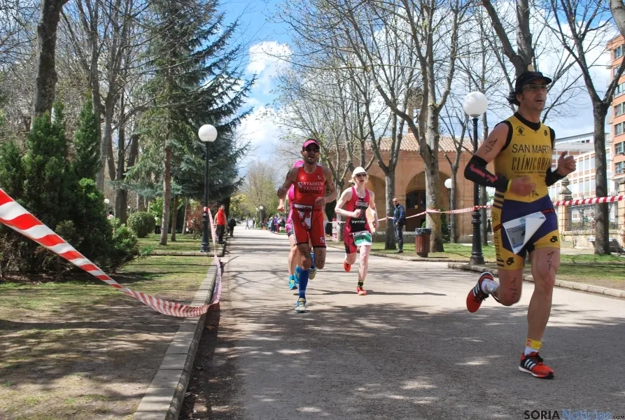 Imagen de la jornada nacional de duatlón en Soria. / SN