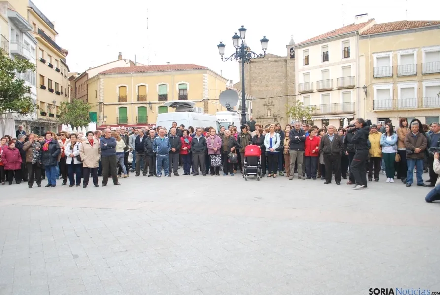 Una imagen de la concentración en Ágreda. / SN