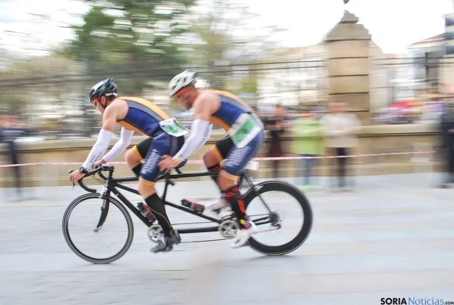 Imagen de la jornada nacional de duatlón en Soria. / SN