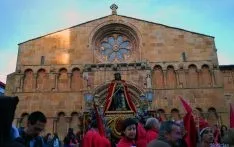 El Cristo, a la salida del templo de Santo Domingo. / SN