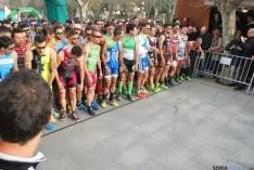 Imagen de la jornada nacional de duatlón en Soria. / SN
