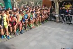 Imagen de la jornada nacional de duatlón en Soria. / SN